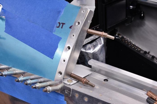 Adding platenuts to top-skin, rear bulkheads.