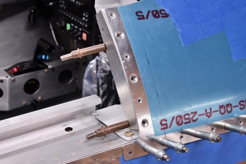 Adding platenuts to top-skin, rear bulkheads.