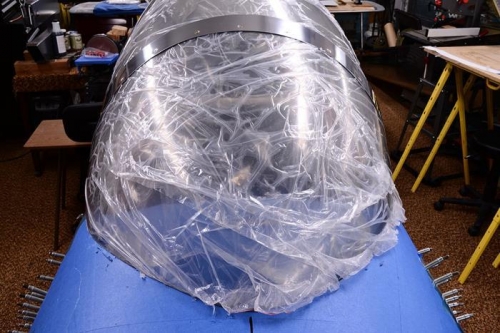 All-metal bezel installed.