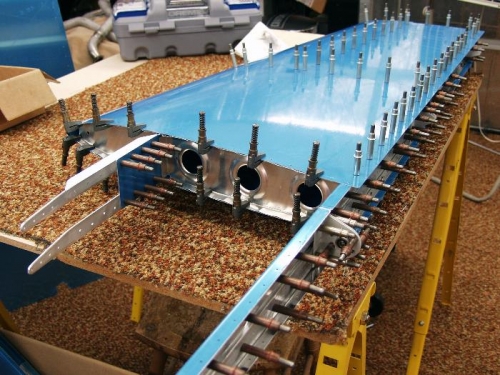 Top Cleco'd, End Rib Fitting