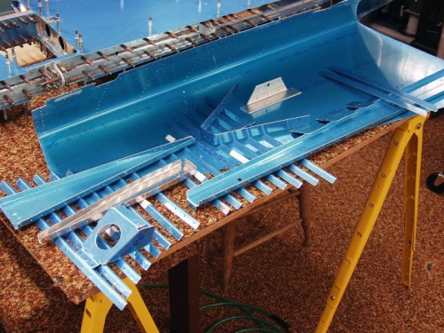 Rudder Parts Ready For Pre-Assembly