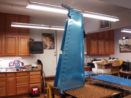 Rudder Skin Test Fit - Left Side