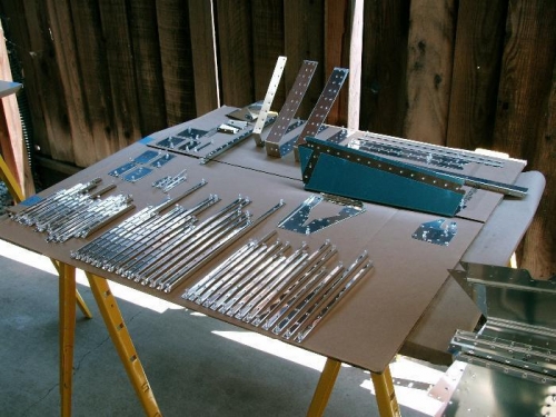 Small Parts Mounted For Priming