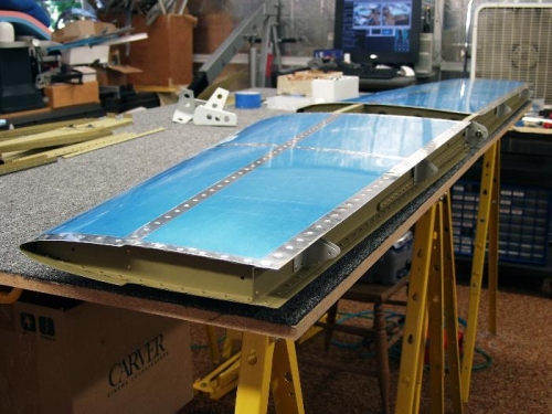 Horz Stab Skin Riveting