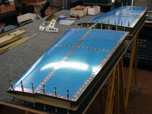 Horz Stab Skin Riveting