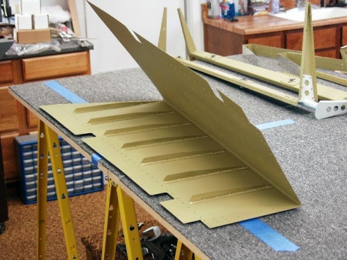 Elevator Stiffener Riveting