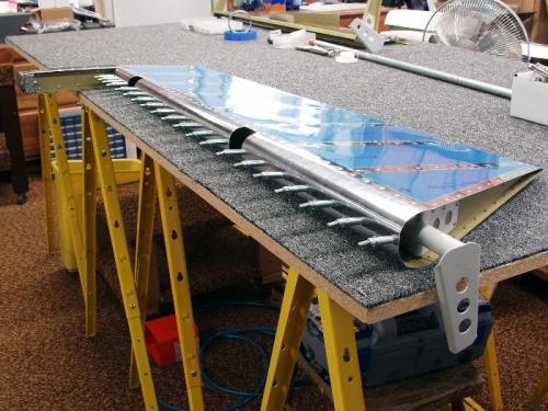 Right Elevator Leading Edge - Cleco'd