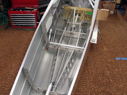 Control Column and Tubes Installed