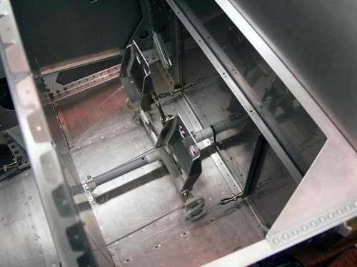 Rudder Pedals Installed w/ Brake Master Cylinders