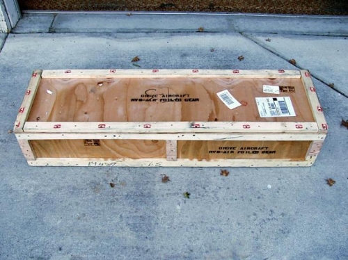 Grove Airfoiled Gear - Huge Wood Crate This Time!