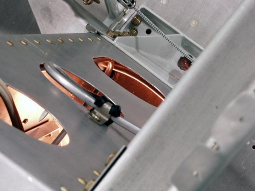 Brake Lines Snaked In Gear Tower Around Fuel Vent Lines