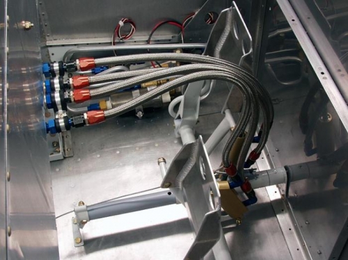 Flex Hose To Master Cylinders - Pedals Left