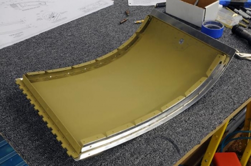 Baggage Door Top Skin Riveted