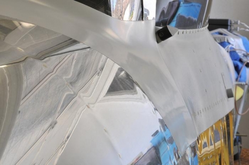 Windscreen Fiberglass Bezel Refinished - Left Side