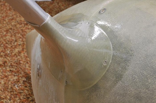 Fairing Bonded To Wheel Pant