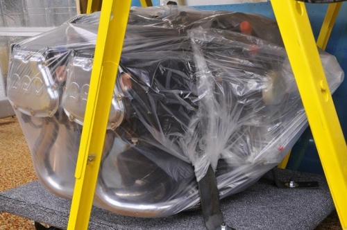 Lycoming IO-390 Arrives - Tucked Away Under The Bench