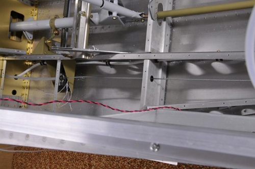 Under the Alieron Torque Tube & Through The Main Spar
