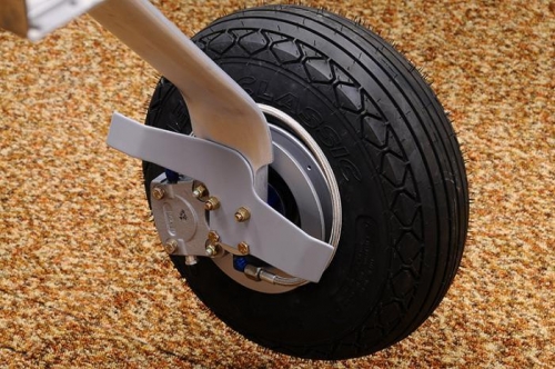 Completed Left Axle, Brake, Wheel, & Wheel Pant Mount - Inside View