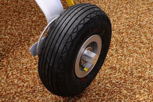 Completed Left Axle, Brake, Wheel, & Wheel Pant Mount - Front View