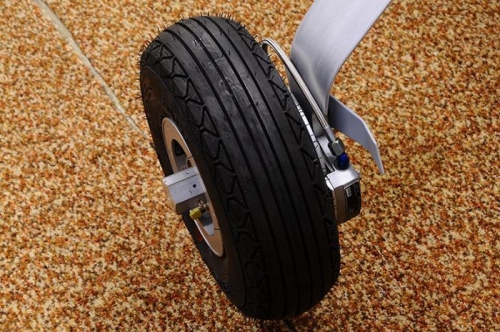 Completed Left Axle, Brake, Wheel, & Wheel Pant Mount - Rear View