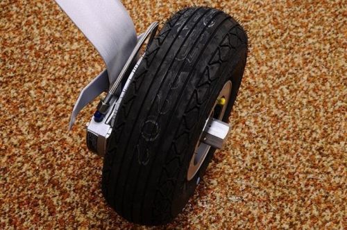 Completed Right Axle, Brake, Wheel, & Wheel Pant Mount - Rear View