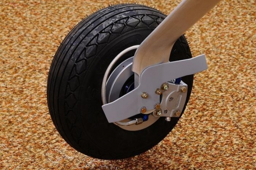 Completed Right Axle, Brake, Wheel, & Wheel Pant Mount - Inside View