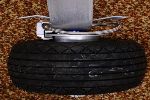 Completed Right Axle, Brake, Wheel, & Wheel Pant Mount - Top View