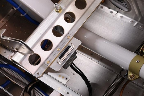 Control Column Bridge In Place With DB25 Cabled