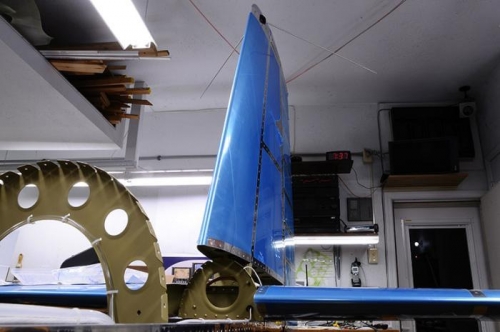 VOR/GS/LOC Antenna Atop Vertical Stab