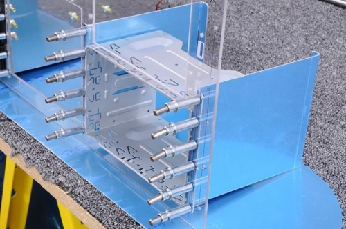 Kenwood Mounting - Brackets Riveted To Panel