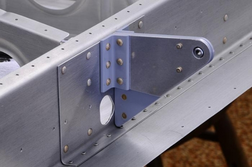 Aileron Hinges - Left Wing - Riveted