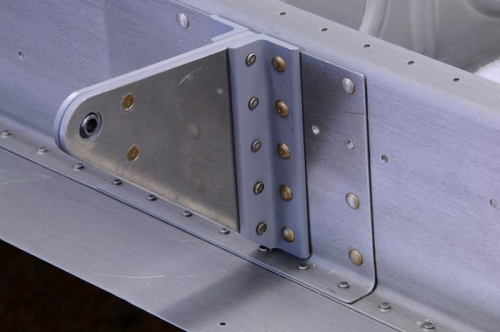 Aileron Hinges - Left Wing - Riveted