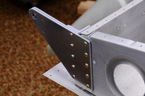 Aileron Hinges - Left Wing - Riveted