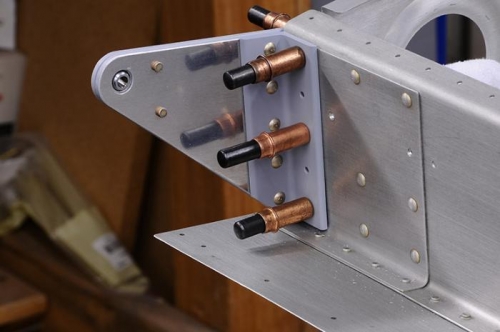 Aileron Hinges - Right Wing - Cleco'd In Place