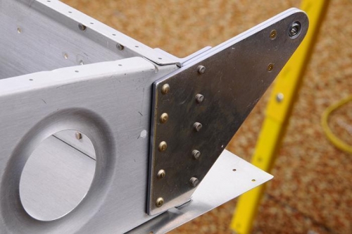 Aileron Hinges - Right Wing - Riveted