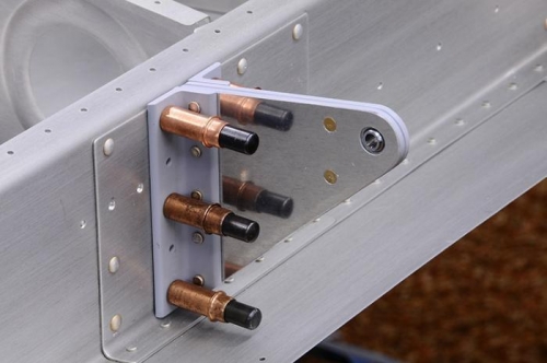 Aileron Hinges - Right Wing - Cleco'd In Place