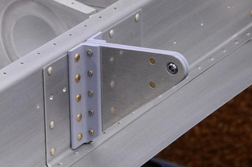 Aileron Hinges - Right Wing - Riveted