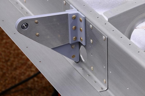 Aileron Hinges - Right Wing - Riveted