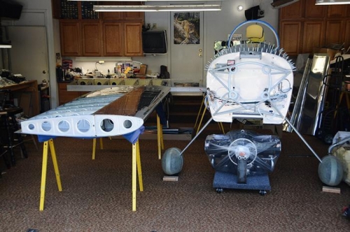 Wings Washed & Arranged For Adding Wiring & Controls