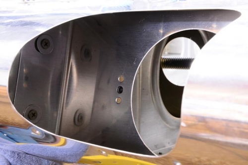 Landing Light Mount Installed