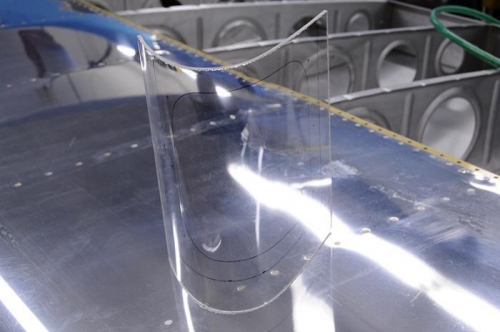 Plexiglass Lens Marked