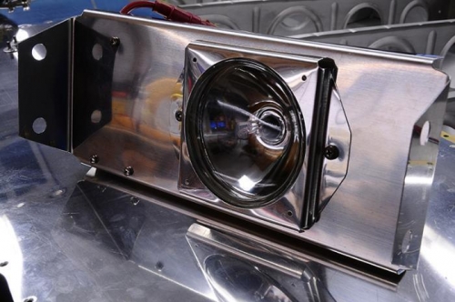 Light & Retainer Screwed To Mounting Bracked