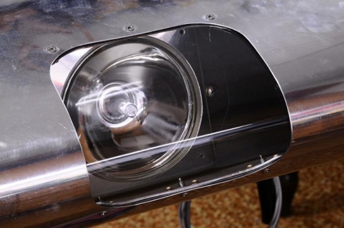 50w HID Landing Light Installation Complete - Bottom