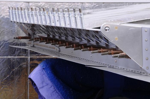 Left Rear Spar Flap Support Cleco'd In Place