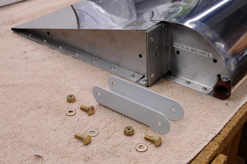 Left Aileron - Inboard Hinge Ready For Mounting