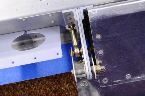 Left Aileron - Hinge Attachment With Push Rod