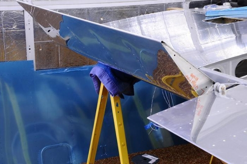 Left Wing - Flap Full Down Position