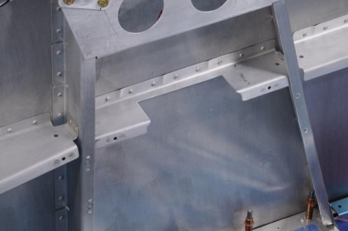 Left Fuselage Side Hole Carefully Cut