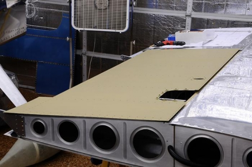 Left Bottom Wing Skin Ready For Riventing