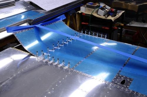 Left Wing - Folding The Skin Back For Bucking Access